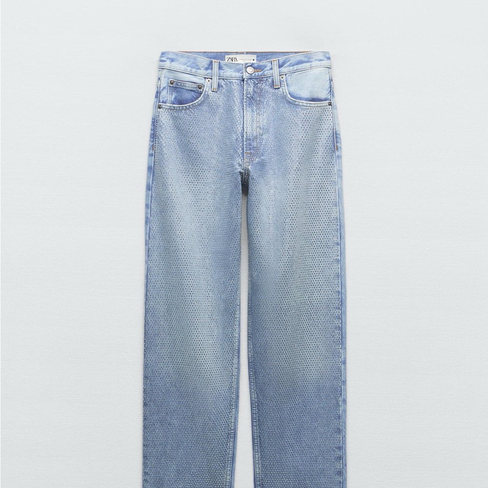 Zara Rhinestone Jeans - Picture 2 of 4